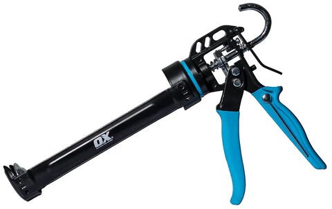 OX Pro Heavy-Duty 29-Ounce Caulking Gun with a 12:1 Thrust Ratio for Professional Tradesmen
