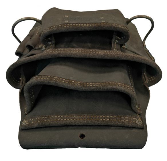 Professional OX Pro 4 Pocket Tool Pouch with Dual Hammer Holders for Contractors