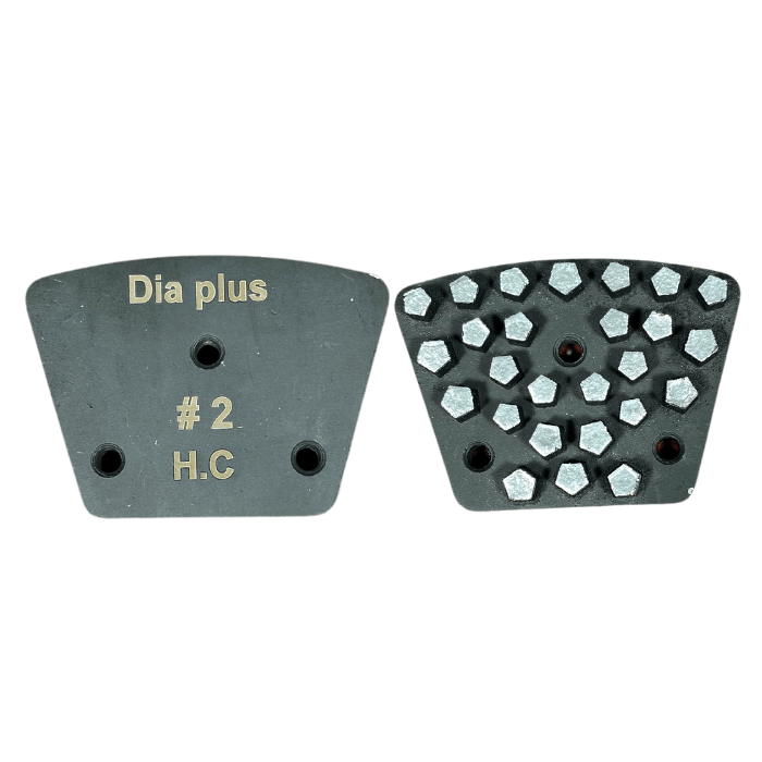 Dia Plus Multi - Layered Vacuum - Brazed Trapezoid Grinding Segments for Concrete