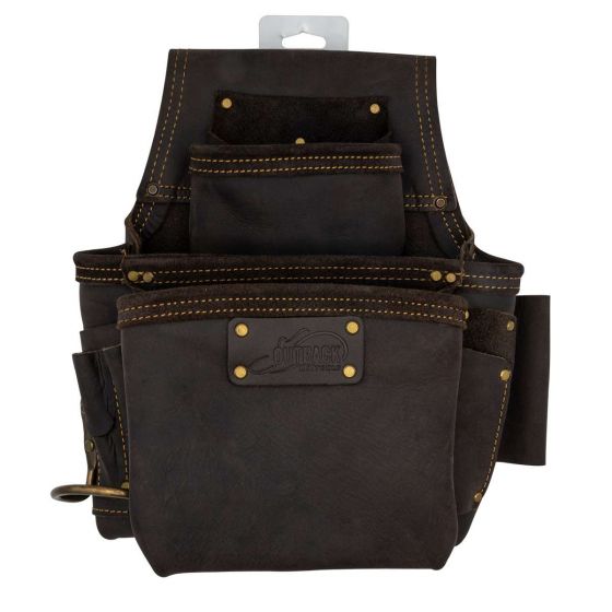 Left-Handed Hammer Holder OX Pro Oil-Tanned Leather Fastener Pouch for Pros