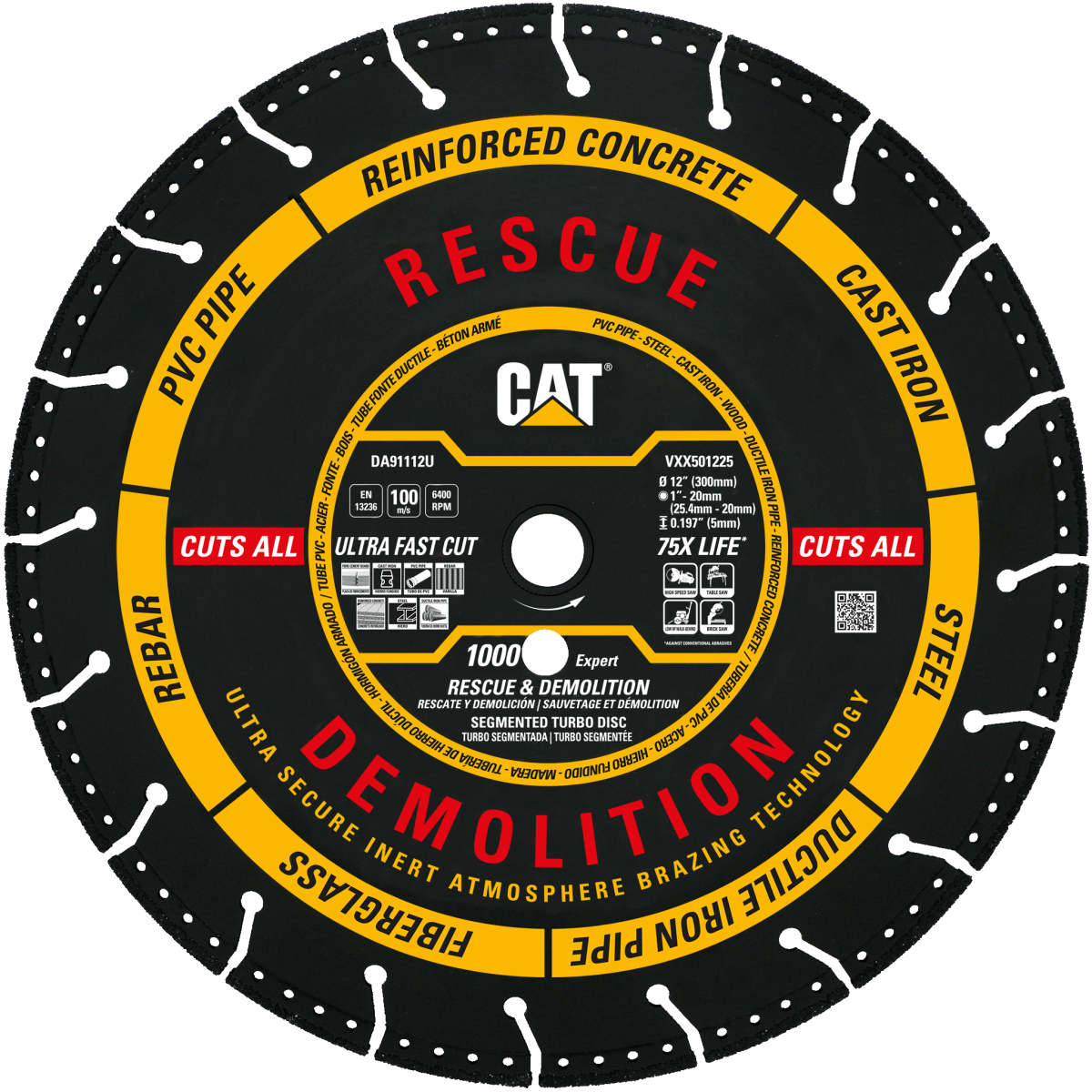 Cat® 1000 Expert Rescue Demolition Blade with Free Shipping - Superior Performance