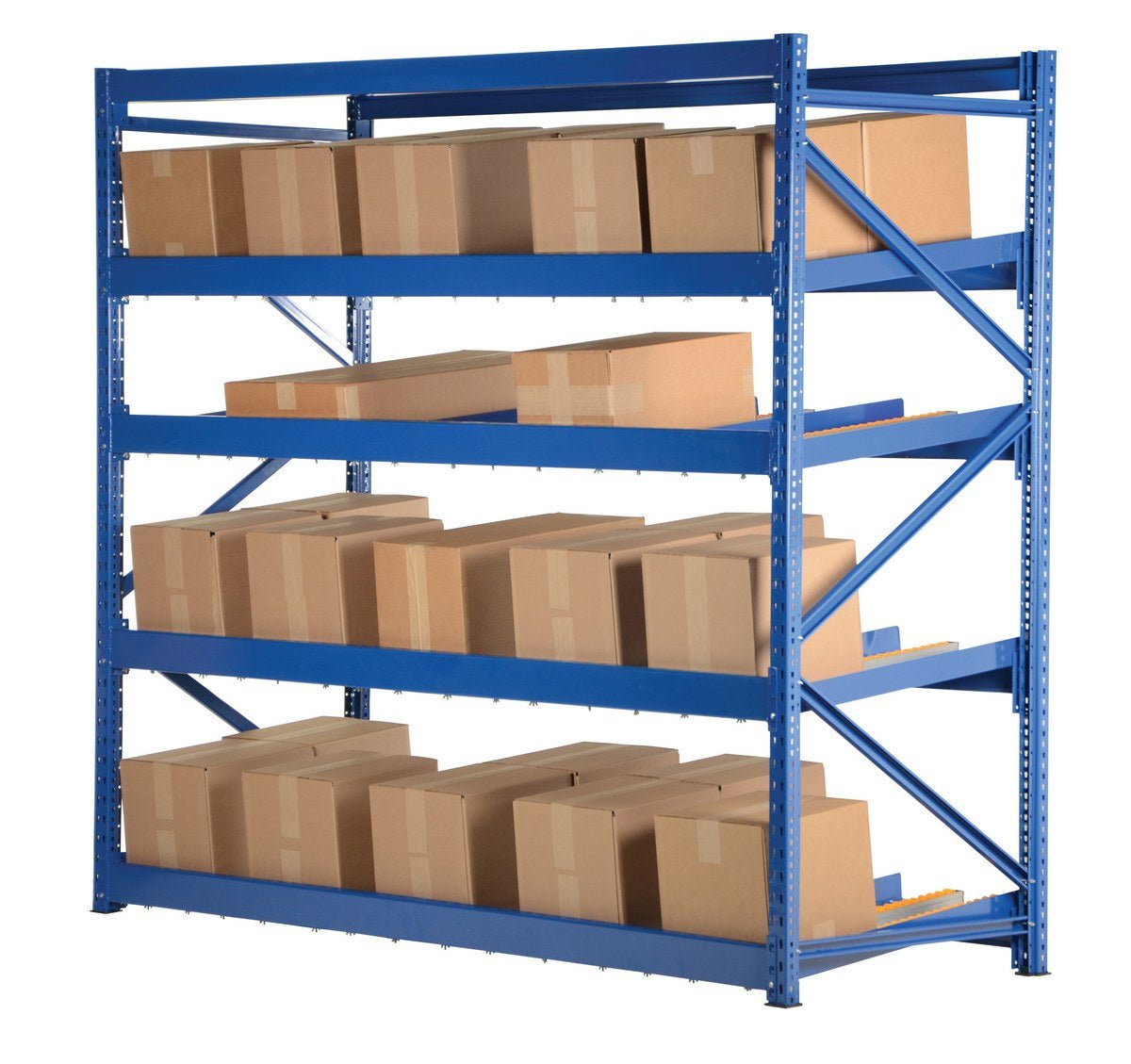 Gravity - Fed Carton Flow Racks for Efficient Stock Rotation