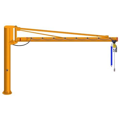 Column Mounted Over Braced Jib Crane for Industrial Lifting Applications
