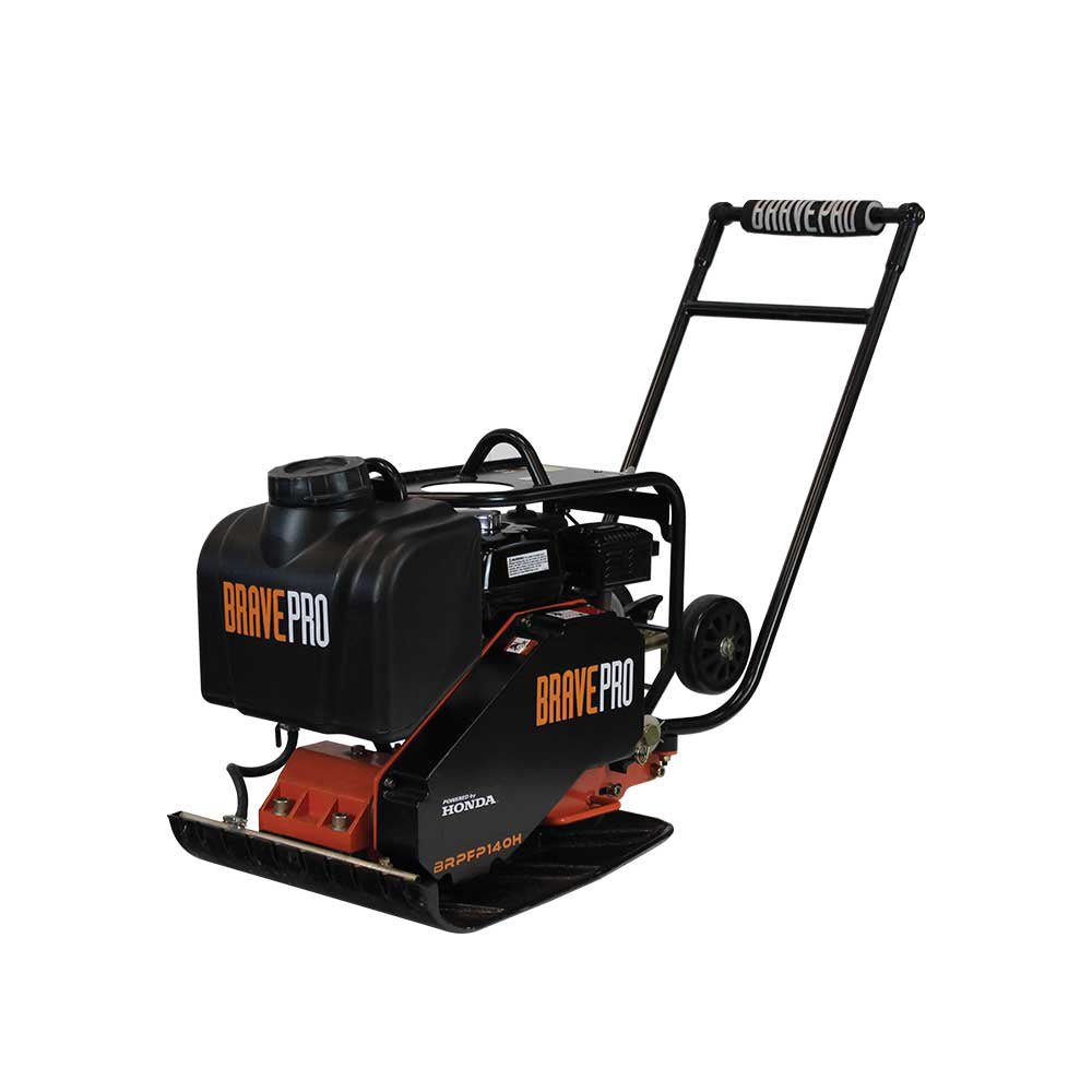 High - Performance 18 - Inch Brave Forward Plate Compactor with Tank and Wheel Kit Powered by Honda GX160 Engine