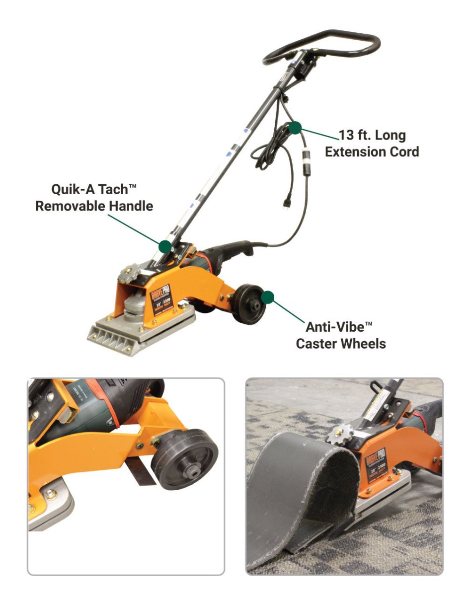 Brave Electric Floor Stripping Machine with a Maximum Width of 10 Inches