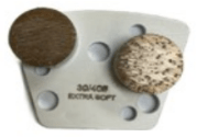 Double - Button Trapezoid Quick - Change Concrete Grinding Segments