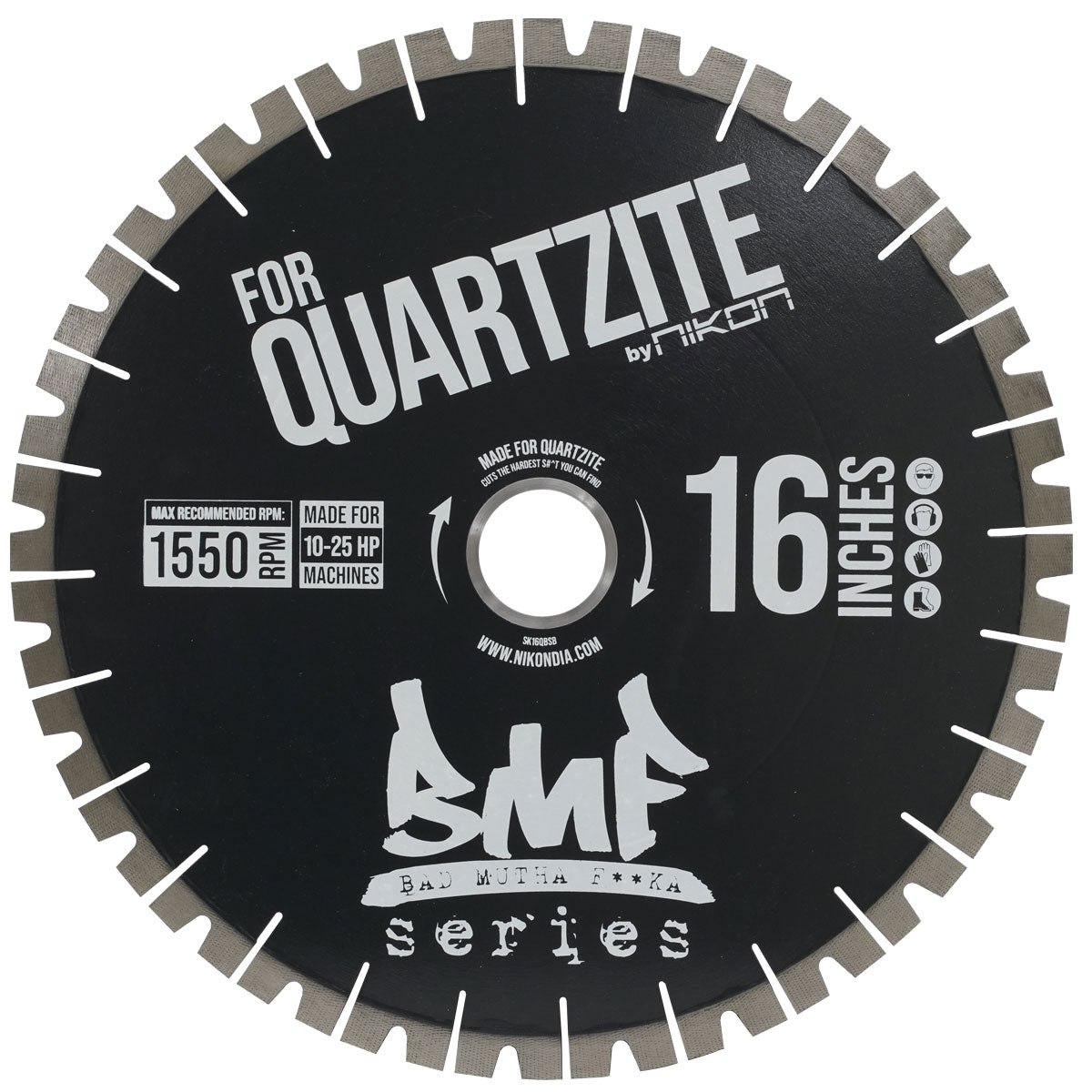 BMF™ High - Performance Quartzite and Granite Bridge Saw Blade for Cutting Hard Natural and Engineered Stone Materials
