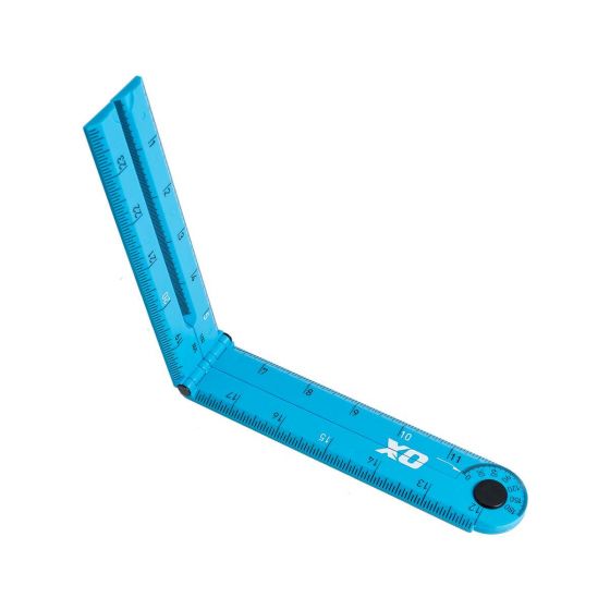 24-Inch Imperial Tuff Measuring Rule - OX Pro in Cyan Color