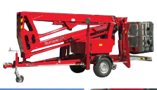 Trailer Mounted Rotating Boom/Bucket Lift - DC Powered TM5333A for High - Altitude Work