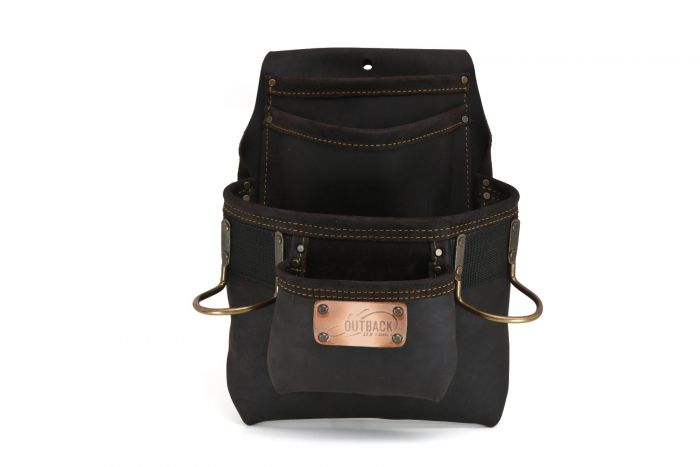 Professional OX Pro 4 Pocket Tool Pouch with Dual Hammer Holders for Contractors