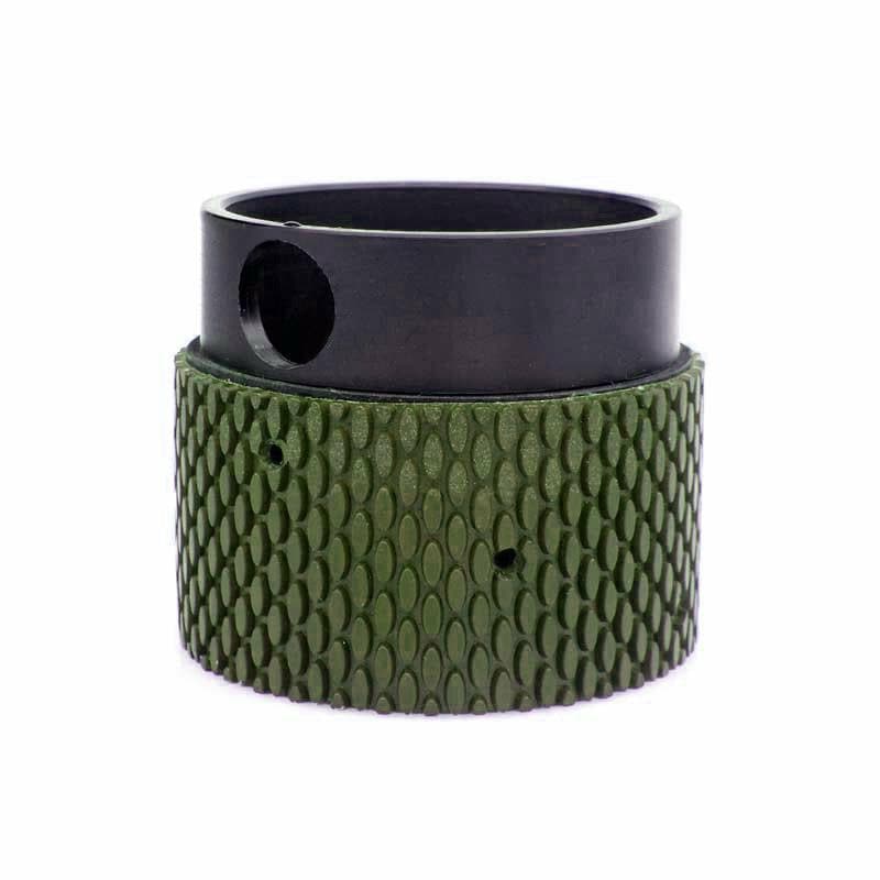 3-Inch Diameter Oscillating Resin Drum Wheel with Wavy Design and Built-in Water Holes