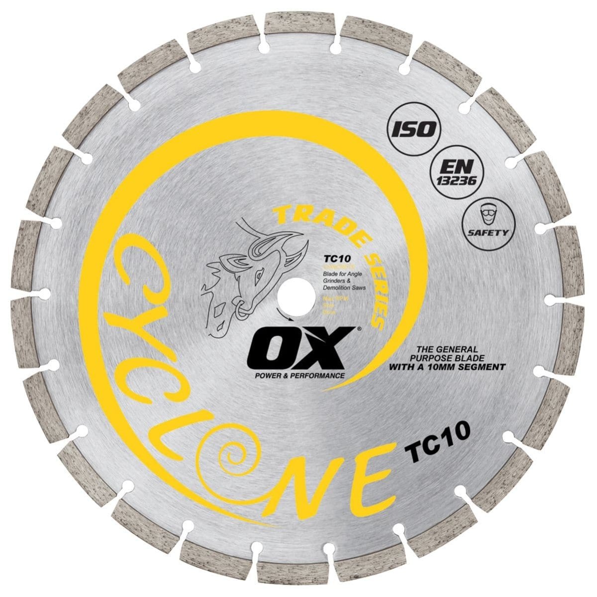 4-Inch TC10 General Purpose Diamond Blade for Concrete and Various Building Materials