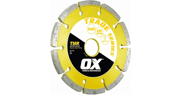 OX Trade Tuck Pointing Diamond Cutting Blade - Ideal for Mortar and Brick Raking | Bore Sizes: 7/8 Inches - 5/8 Inches (22mm - 15mm)