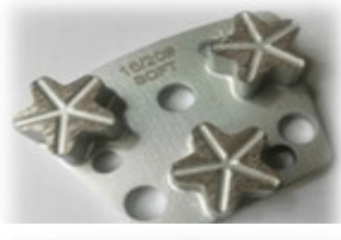 Quick-Change Trapezoid Star Segments for All Types of Concrete Grinding