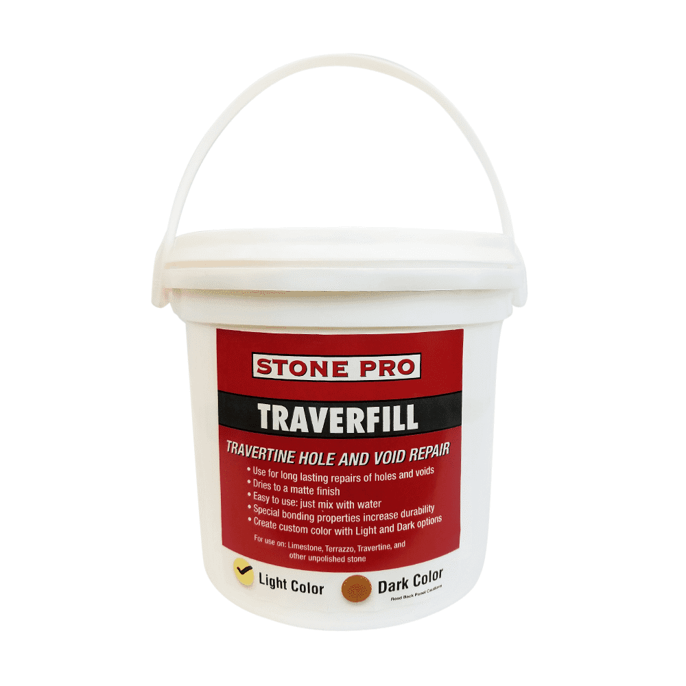 Stone Pro Traverfill: High - quality Travertine Hole Filler in Light or Dark