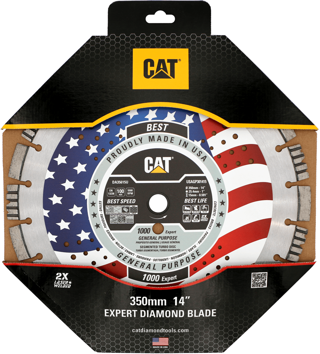 Cat® Professional Diamond Blade for General Purpose - Free Shipping - Ideal for Multiple Hard Materials Cutting