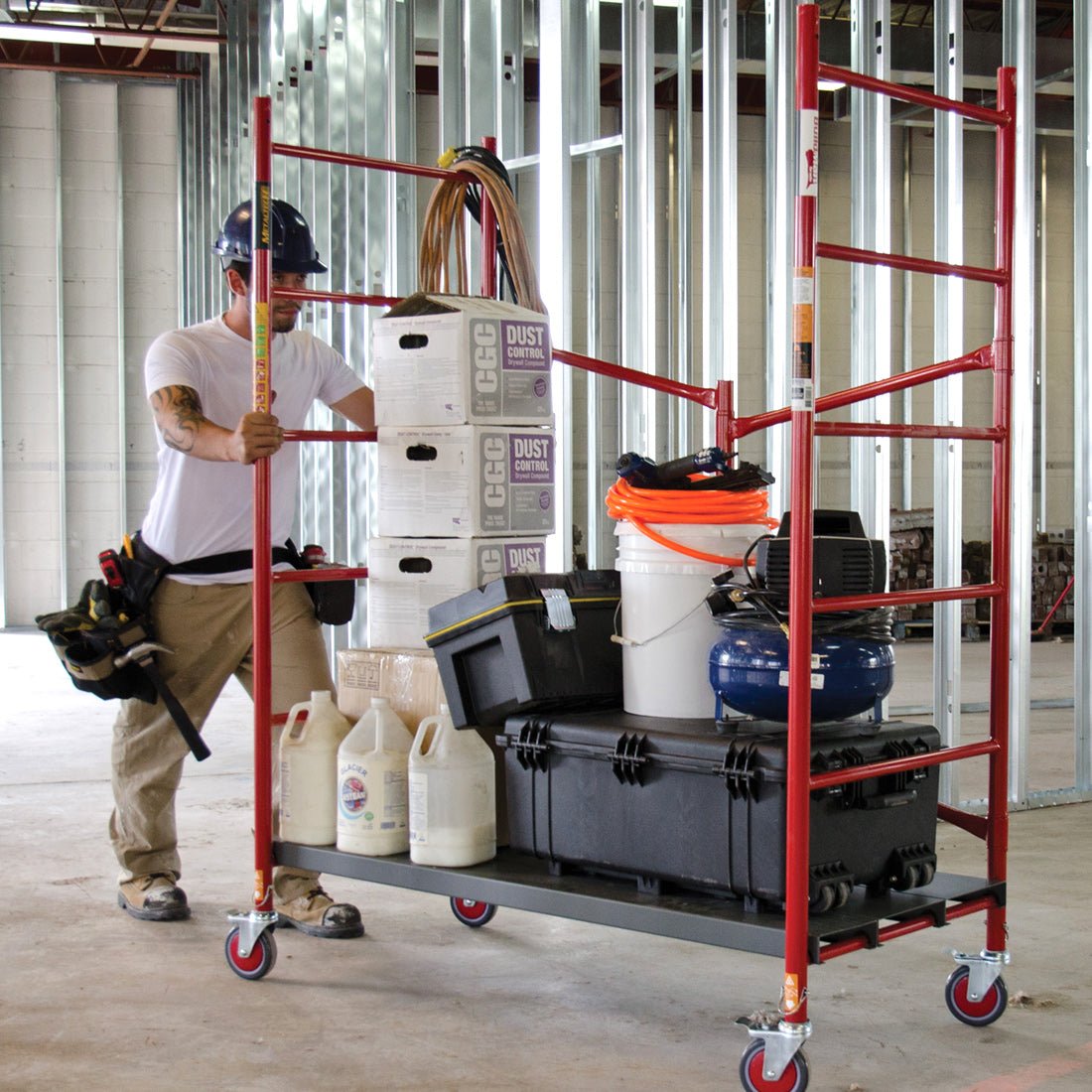 Buildman™ Six-Foot Portable Scaffolding System for High-Level Work