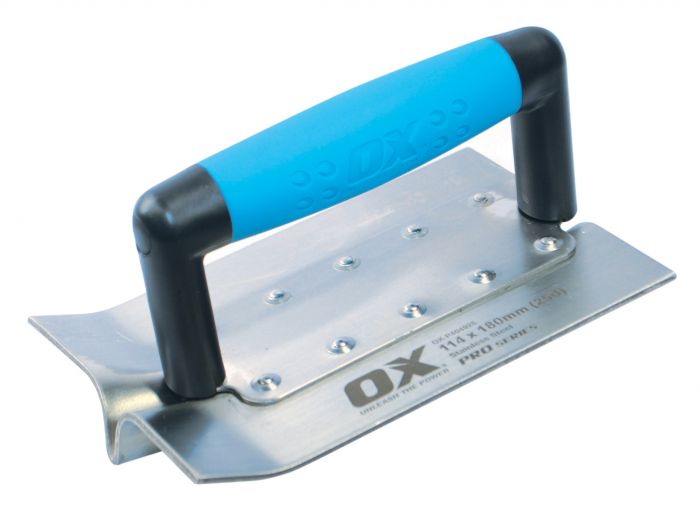 Ox Professional 4-1/2 Inches by 7 Inches Medium Grooving Tool with Ox Grip and 3/8 Inches Depth X 5/16 Inches Width Stainless Steel Blade