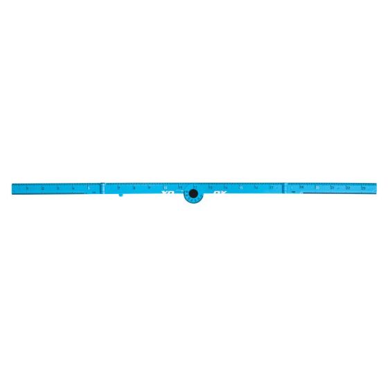 24-Inch Imperial Tuff Measuring Rule - OX Pro in Cyan Color