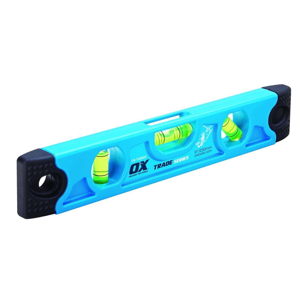 Ox Trade 9/230MM Torpedo Level with Clear Vials and Magnetic Feature