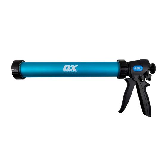 OX Pro Dual Thrust Sealant Gun - 20-Ounce with 15/380mm and Switchable Thrust Ratio