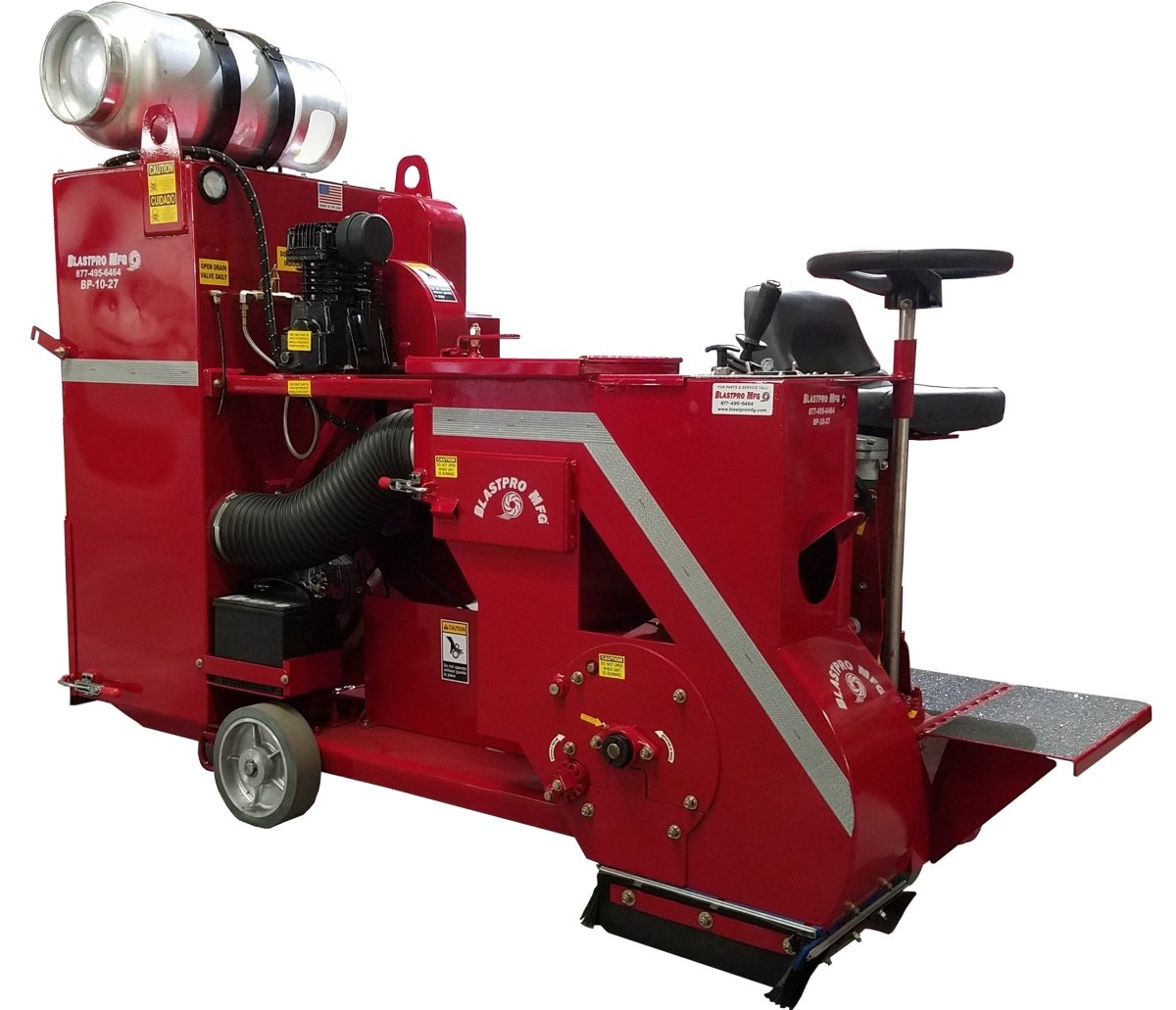 Powerful 27HP Propane Ride-On BP-10-27 Shot Blaster for Large Jobs