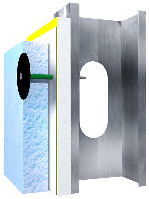 TRUFAST Walls Thermal-Grip® TubeSeal for Insulation and Air-Barrier Sealing
