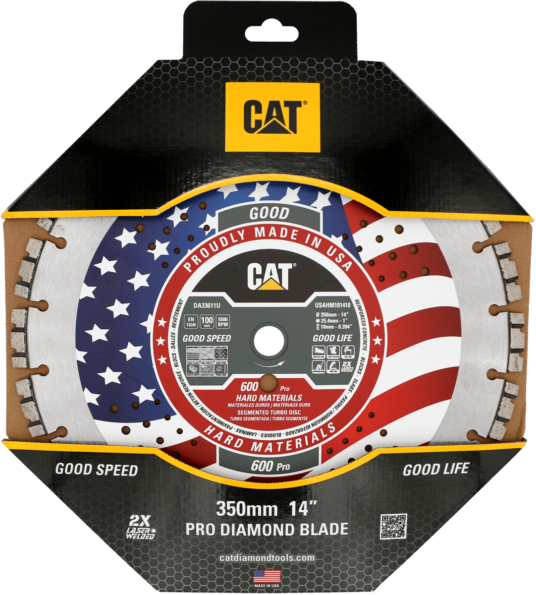 Caterpillar 600 Pro Turbo Diamond Blade for Cutting Hard Materials with Free Shipping