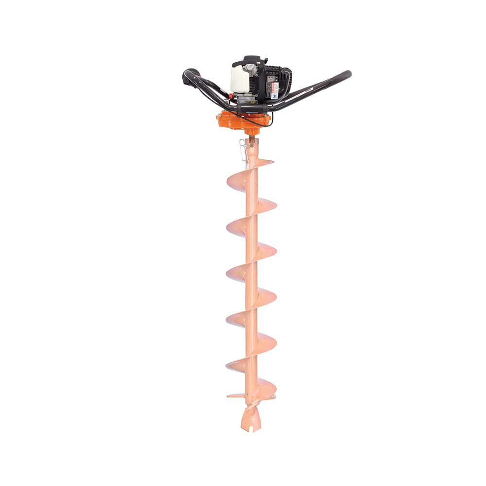 Brave Single - Operator Earth Auger with 1 - Inch Round Driveshaft and Honda GX35 Engine