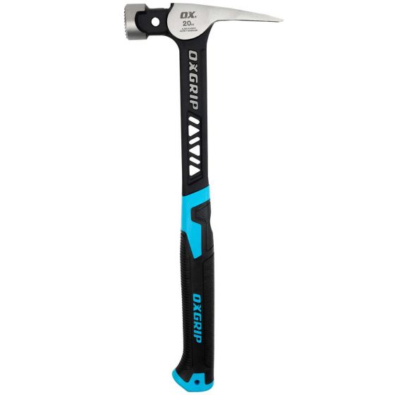 20 - Ounce OX Pro Ultrastrike Milled - Face Framing Hammer with Magnetic Nail Starter