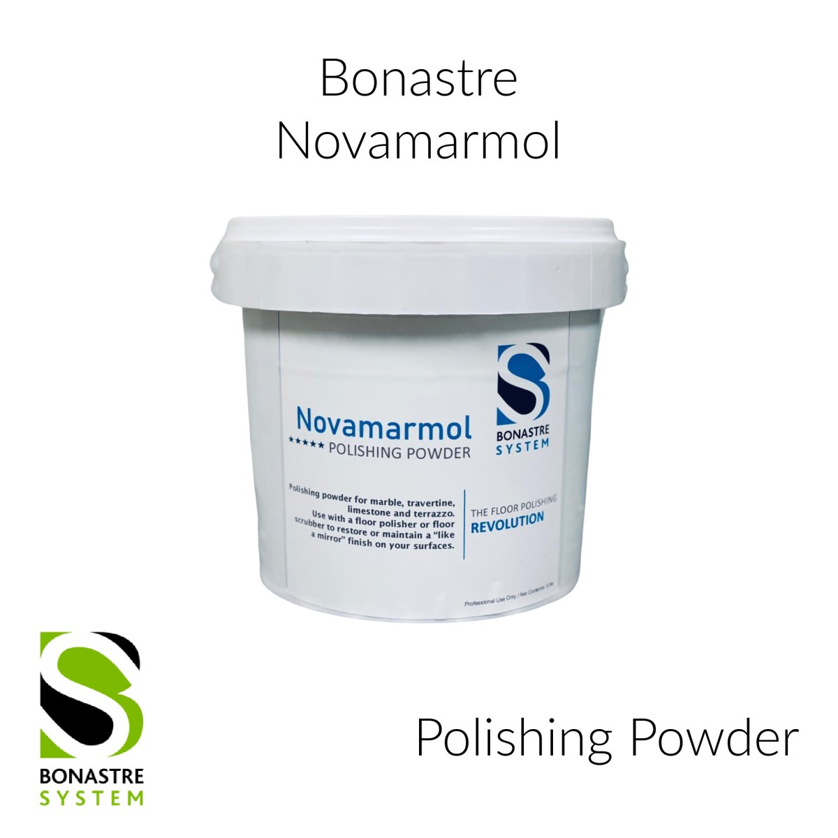 Bonastre NovaMarmol Marble Acid Base Polishing Powder - 55 Pounds