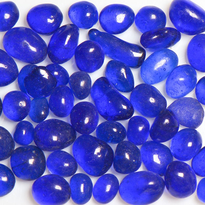 Blueberry-flavored Jelly Bean Style Decorative Glass for Multiple Uses
