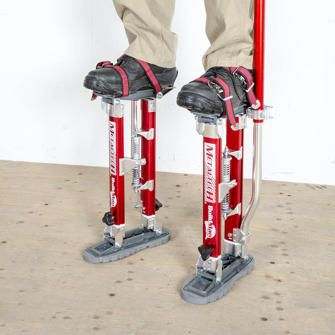 Buildman™ Professional 18 to 30 Inches Adjustable Drywall Stilts for Construction Workers