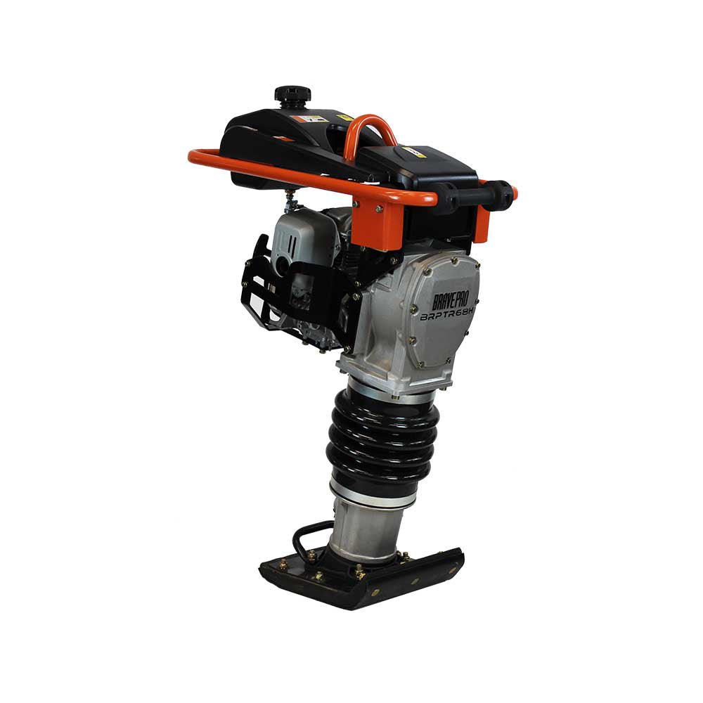 High - Performance Brave Tamping Rammer with 12.8 kN Impact Force Powered by Honda GX100 Engine