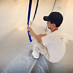 Trimaco Heavy - Duty E - Z Up Peel + Stick Plastic Sheeting Zipper