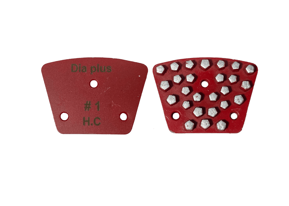 Dia Plus Multi - Layered Vacuum - Brazed Trapezoid Grinding Segments for Concrete