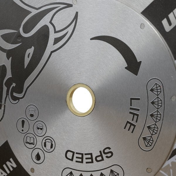 OX Ultimate Professional Diamond Blade for Porcelain Tiles with Bore Size Ranging from 1 to 20mm