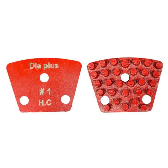 Dia Plus Multi - Layered Vacuum - Brazed Trapezoid Grinding Segments for Concrete