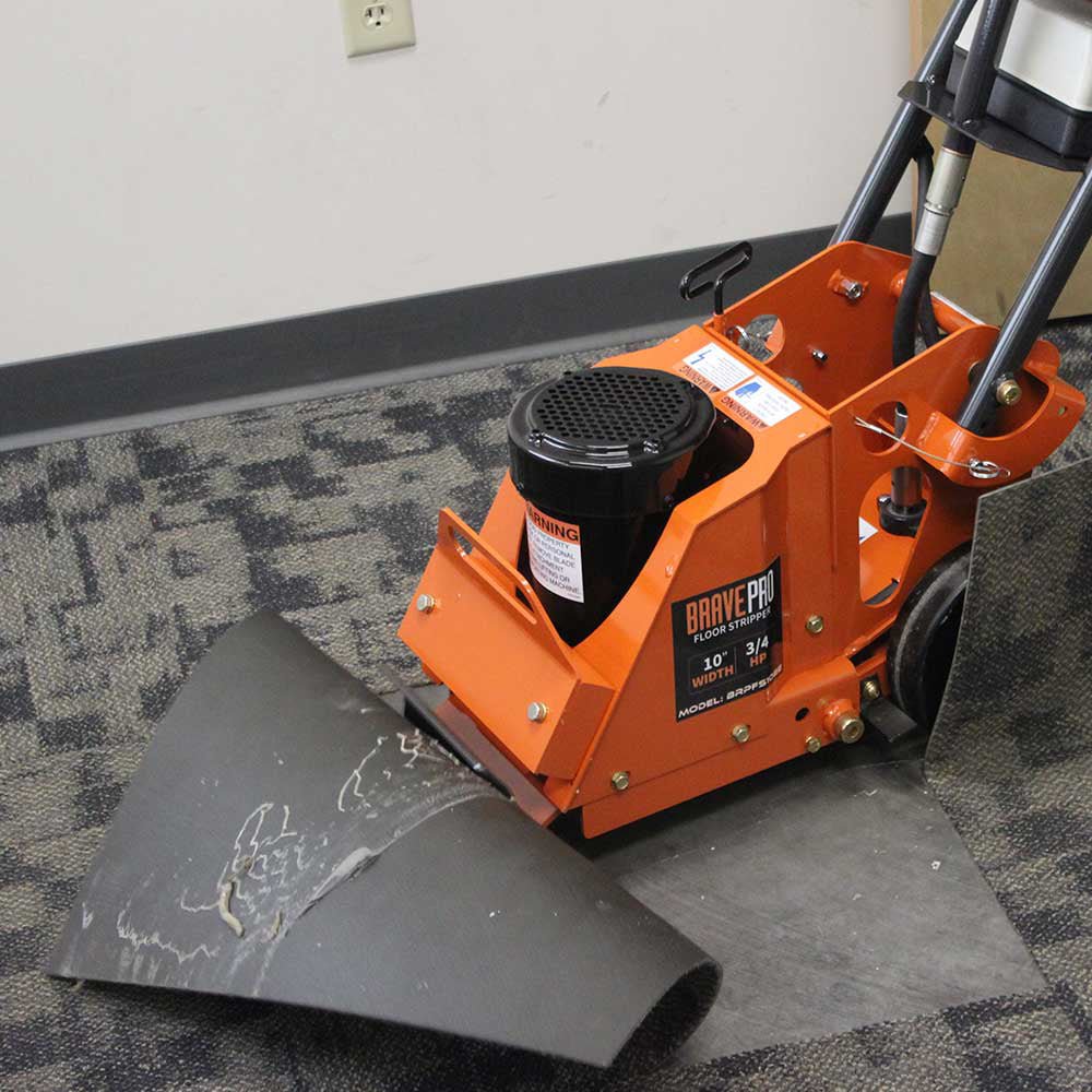 Brave Heavy-Duty Electric Floor Stripper with 10-In. Max Width
