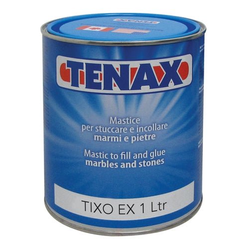 Tenax Premium Transparent Polyester Resin Stone Glue for Granite, Marble, Engineered Stone, Quartz, and Quartzite - with Hardener Included