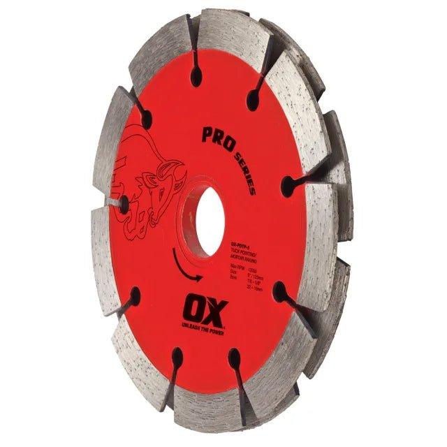 Professional OX Pro Double Tuck Pointing Diamond Blade for Sandwich Style Sandwiches - Ideal for Fast Cutting