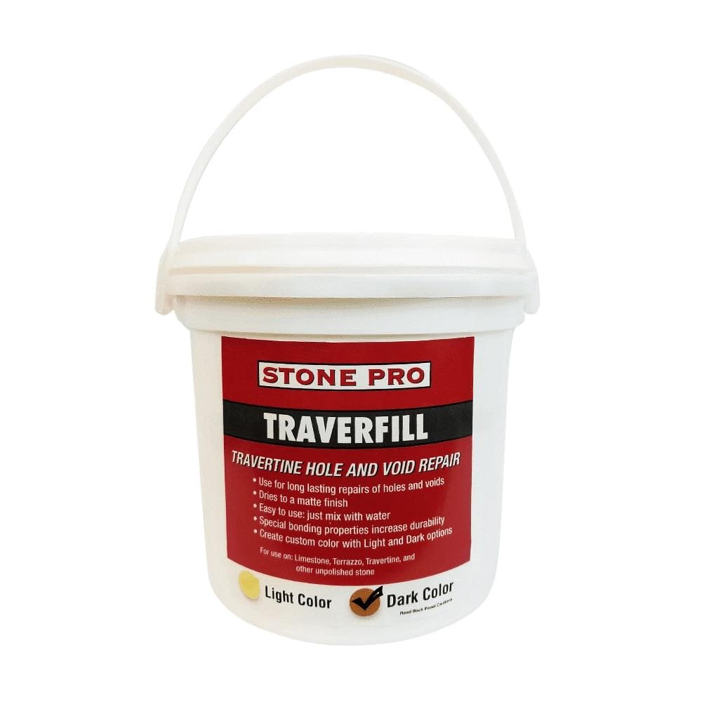 Stone Pro Traverfill: High - quality Travertine Hole Filler in Light or Dark