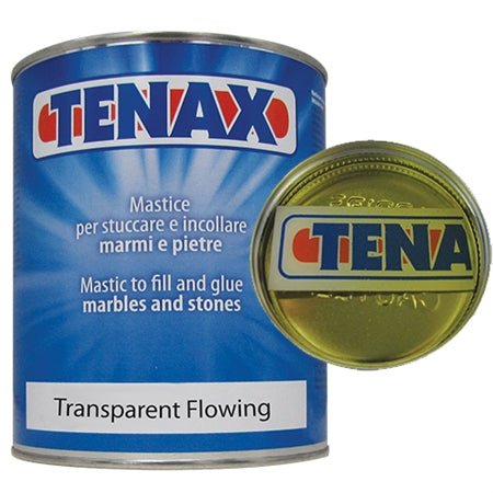 Tenax Premium Transparent Polyester Resin Stone Glue for Granite, Marble, Engineered Stone, Quartz, and Quartzite - with Hardener Included