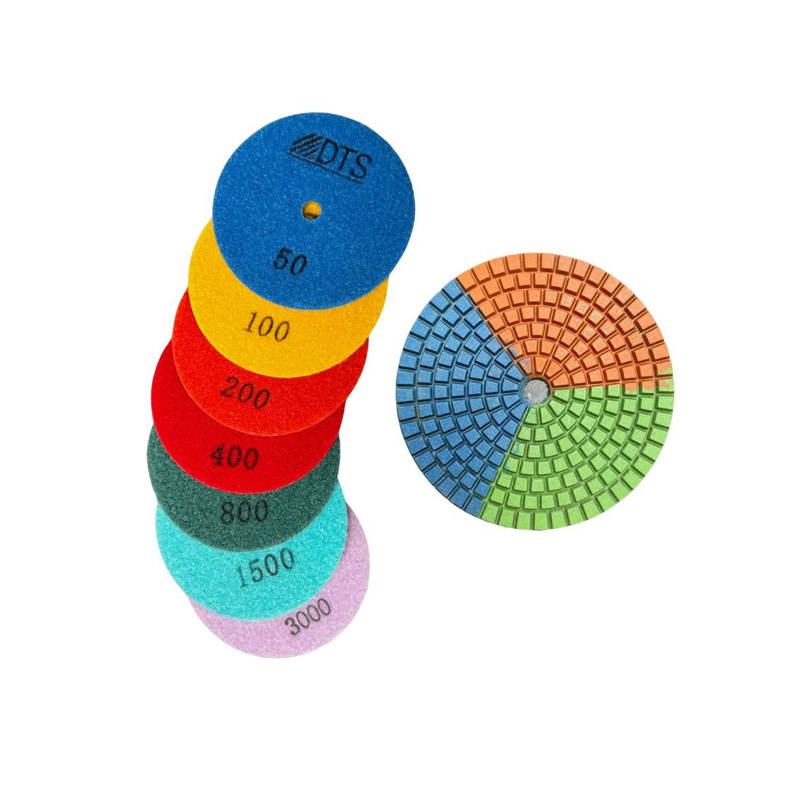 High - Quality Three - Color Diamond Stone Polishing Pads