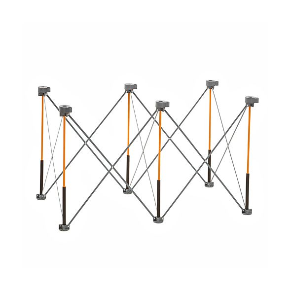 BORA Centipede® CK6S Work Stand - 2-Foot by 4-Foot by 30-Inch Unit with Four X-Cups, Two Quick Clamps and a Carry Case