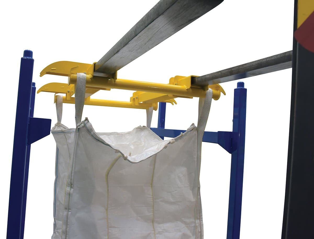 High - Quality Steel Bulk Bag Lifter and Rack Set for Industrial Use