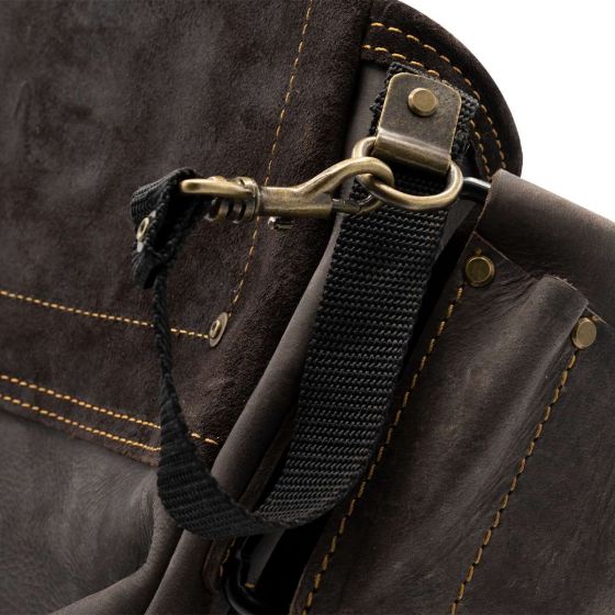 OX Pro Premium Oil-Tanned Top Grain Leather 14-Pocket Pouch with Air Gun Storage Compartment