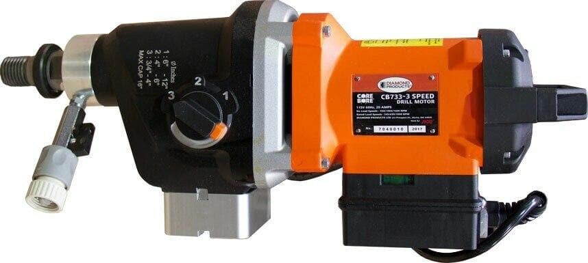 Core Bore CB733 3-Speed Electric Bore Mounted Motor with Amp Warning