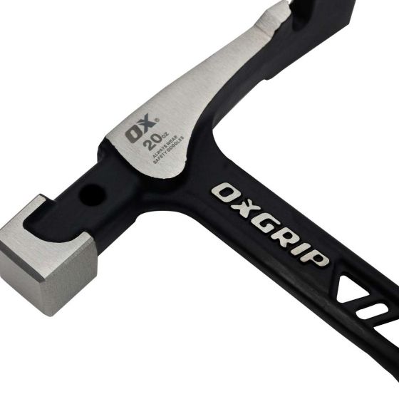 OX Professional 20-ounce Ultrastrike Heavy-Duty Brick Hammer for Tradesmen