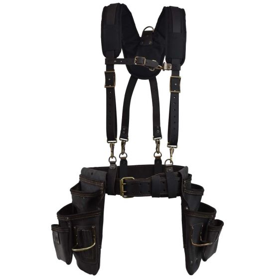 Premium OX Pro Oil-Tanned Leather Framing Rig Equipped with Suspenders